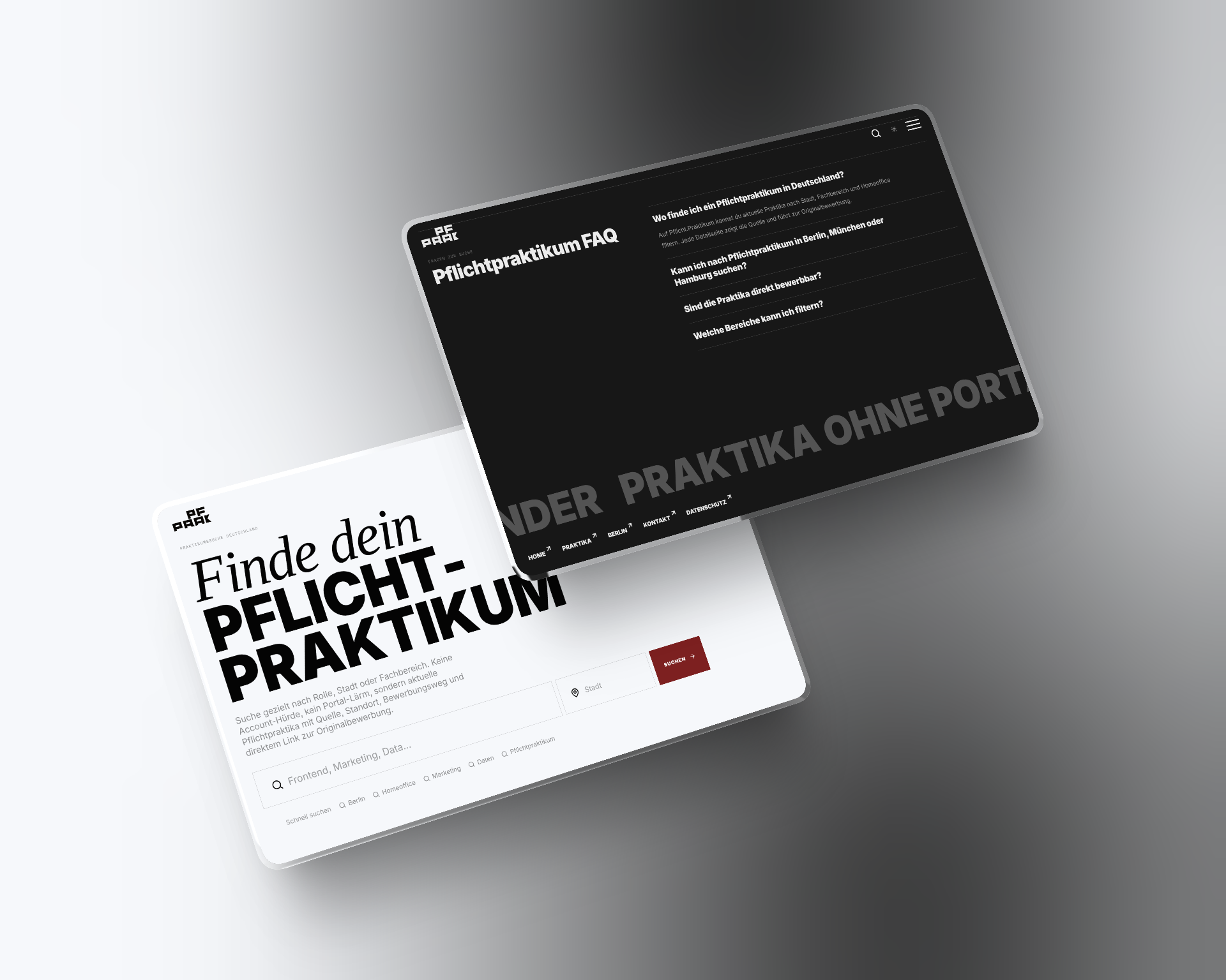 Pflichtpraktikum Finder